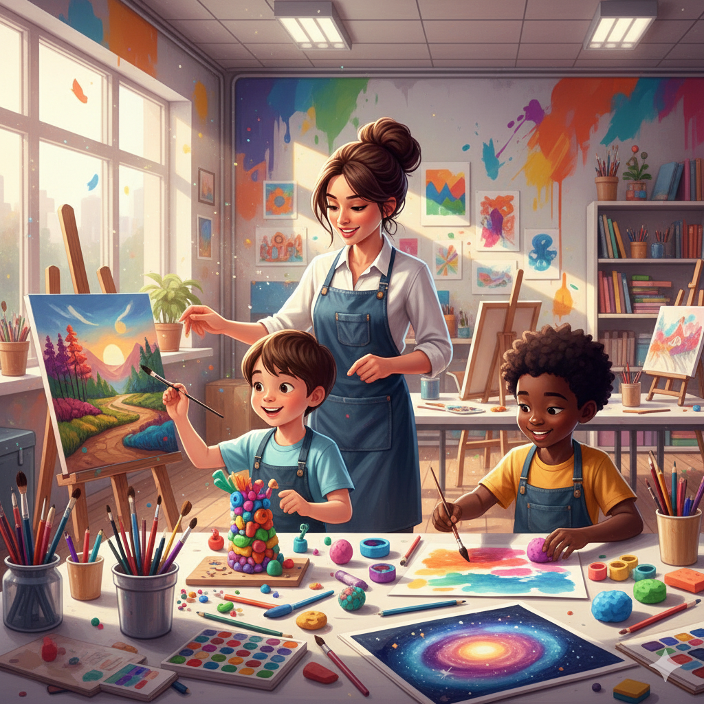 Advanced drawing classes for kids online at Upspeakr